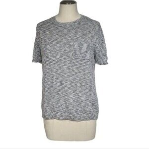 For The Republic Heathered Short Sleeve Sweater Top S